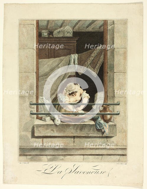 The Laundress, c. 1793. Creator: Julien et Moret.