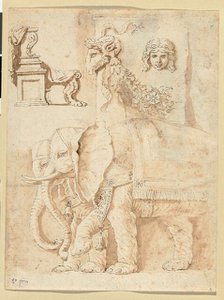 Studies after Andrea Mantegna, Giulio Romano, and the Antique, 1635/40. Creator: Nicolas Poussin.