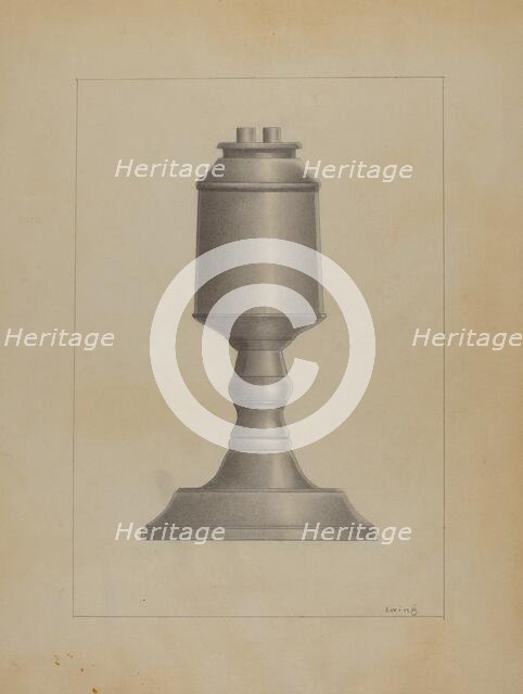 Lamp, c. 1936. Creator: Burton Ewing.