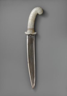 Dagger with Hilt of Leafy Plants, India, ca. 1640. Creator: Unknown.