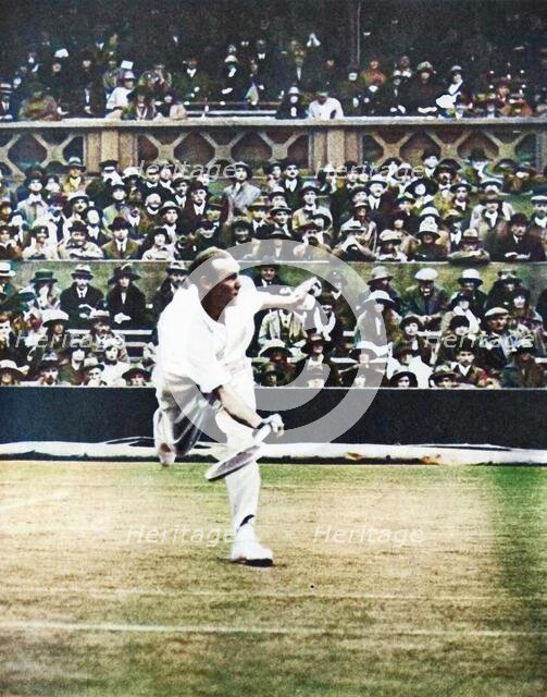 Tennis match on Centre Court at Wimbledon, c1930s, (1935). Creator: Unknown.