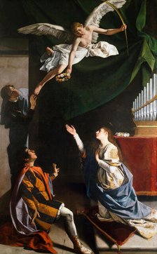 The Holy Martyrs Cecilia, Valerian and Tiburtius, 1606-1607. Creator: Gentileschi, Orazio (1563-1638).