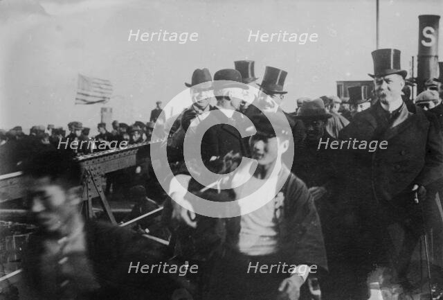 Japan - C.B. Bryan arrives in Yokohama, 1911. Creator: Bain News Service.