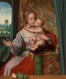 Madonna of the Cherries, about 1520-1525. Creator: Quentin Metsys I.