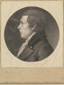 Peter Stephen DuPonceau, c. 1800. Creator: Charles Balthazar Julien Févret de Saint-Mémin.