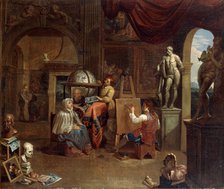 Artist studio scene, (1680-1720?).  Artist: Gerard Thomas