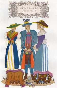 Trachten der Alpenlander, 1937. Artist: Herbert Reichner Verlag