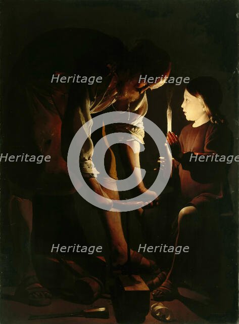 Saint Joseph, the Carpenter, 1642-1643. Creator: La Tour, Georges, de (1583-1652).