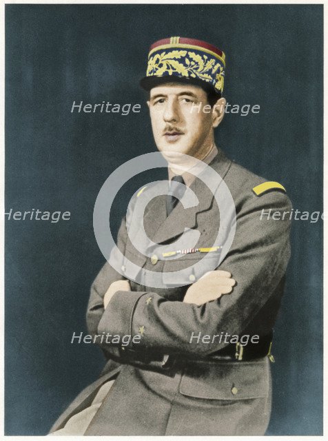 Charles Andre Joseph Marie De Gaulle, 1940. Artist: Unknown.