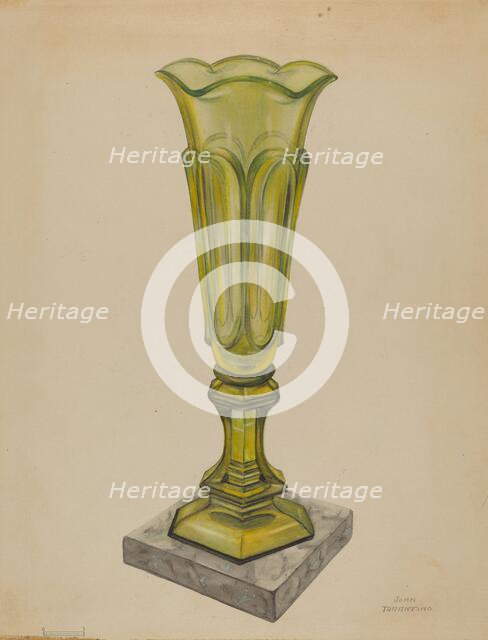 Vase, c. 1937. Creator: John Tarantino.
