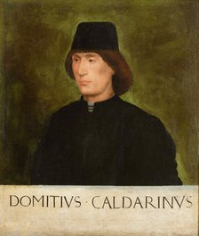 Portrait of Domizio Calderini (1446-1478), before 1521. Creator: Anonymous.
