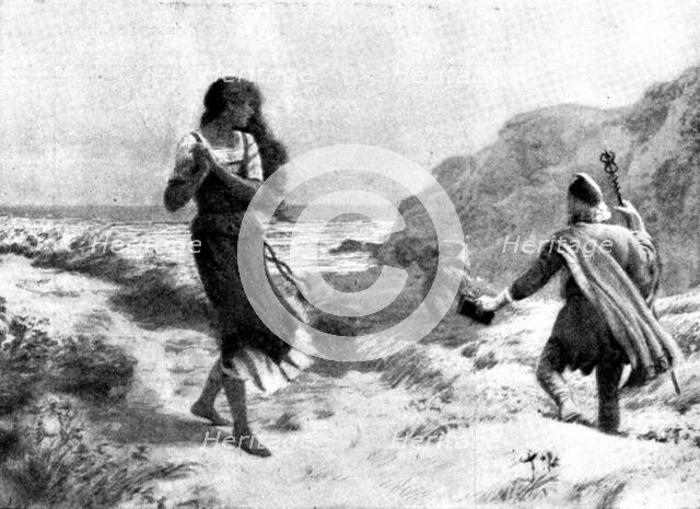 Pictures from the New Gallery: [Scene from] The Tempest...A. Foord Hughes, 1895. Creator: Unknown.