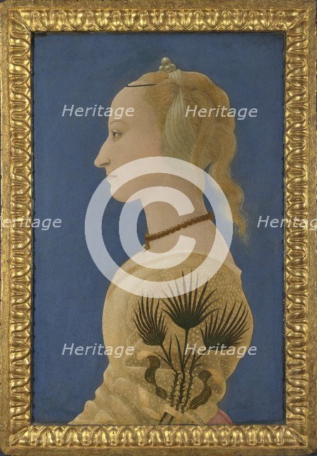 Portrait of a Lady, ca 1465. Artist: Baldovinetti, Alesso (1425-1499)