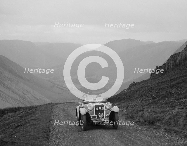 Singer competing in the MG Car Club Abingdon Trial/Rally, 1939. Artist: Bill Brunell.