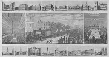 Procession attending the great National Petition of 3,317,702 to the House of Commons, 1842. Artist: Anon