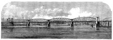 New railway-bridge over the Rhine, near Mayence, 1862. Creator: Unknown.