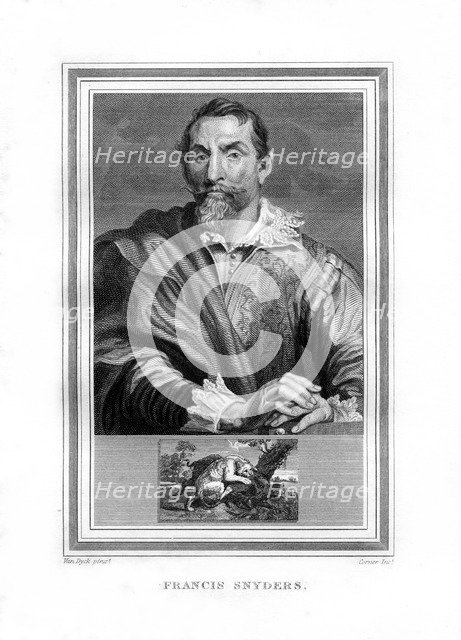 Frans Snyders, Flemish Baroque era painter, (1825).Artist: John Corner