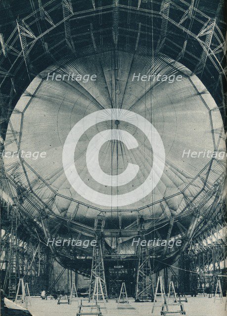 The internal structure of the airship R101, c1929 (c1937). Artist: Unknown.