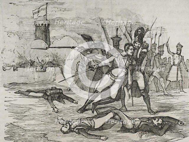 Battle of Santa Cruz de Tenerife, July 25, 1797, (1851).  Creator: Unknown.
