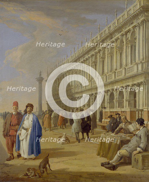 The Piazzetta, Venice, 1720-1729. Artist: Luca Carlevarijs.