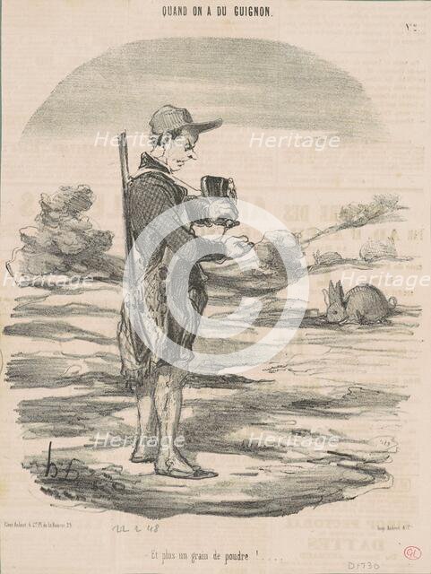 Et plus un grain de poudre! ..., 19th century. Creator: Honore Daumier.