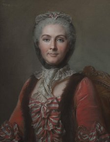 Unknown woman, called Marie Baudard de Sainte-James (1742-1782), married to Jean-Maurice..., 1761. Creator: Jean Valade.