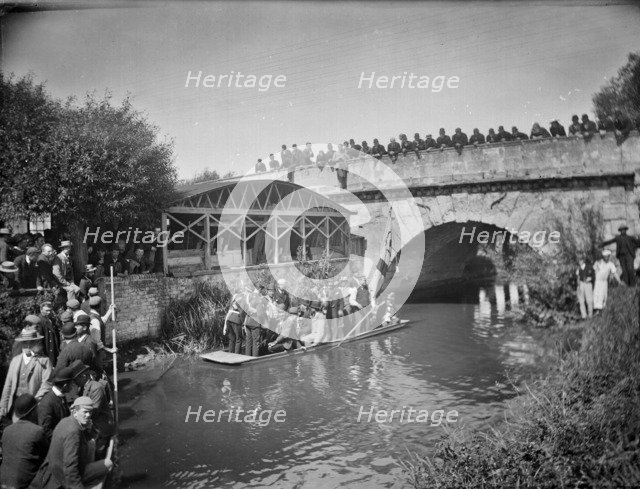 Annual Beating the Bounds ceremony,  Botley Bridge, Oxford, Oxfordshire, 1892. Artist: Henry Taunt