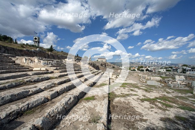 A stepped terrace in Eleusis, Greece. Artist: Samuel Magal