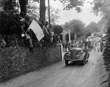 Ford Model C 10 of J Whalley competing in the MCC Torquay Rally, Torbay, Devon, 1938. Artist: Bill Brunell.