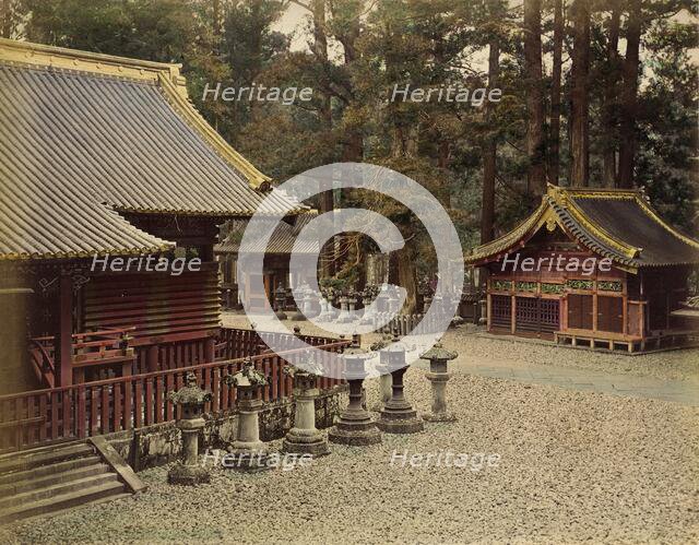 Stable at Nikko, 1865. Creator: Unknown.