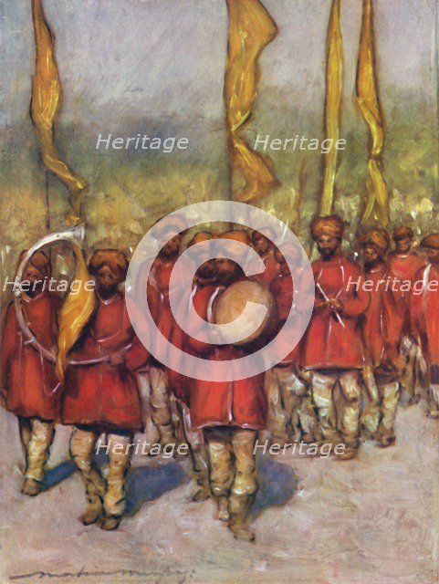 'Native Bards from the Cutch State', 1903. Artist: Mortimer L Menpes.