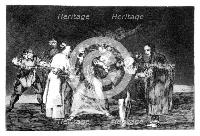 'The exhortations', 1819-1823. Artist: Francisco Goya