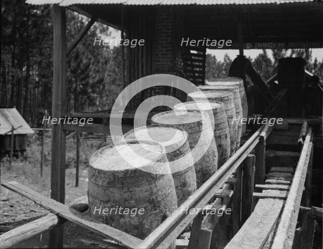Turpentine still, Georgia, 1937. Creator: Dorothea Lange.