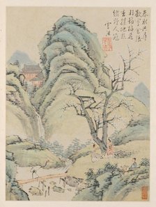 Album of Seasonal Landscapes, Leaf A (previous leaf 4), 1668. Creator: Xiao Yuncong (Chinese, 1596-1673).