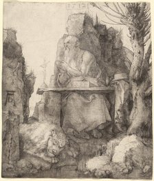 Saint Jerome by the Pollard Willow, 1512. Creator: Albrecht Durer.