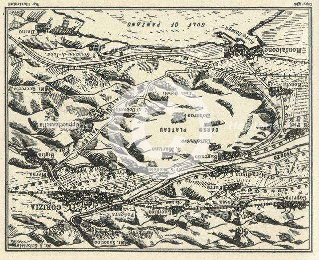 'Relief Map of Gorizia and the Carso Plateau', 1917. Creator: Unknown.