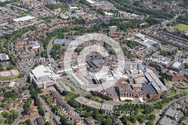 The town centre and Kingfisher Shopping Centre, Redditch, Worcestershire, 2018. Creator: Damian Grady.