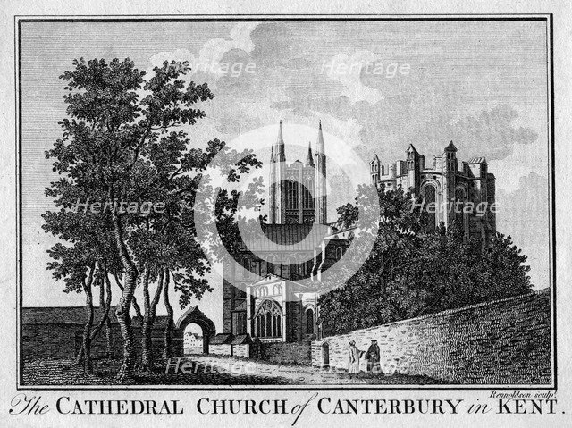 'The Cathedral Church of Canterbury in Kent', 18th century(?). Artist: Rennoldson