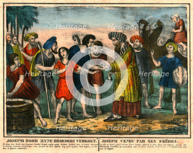 Joseph is sold by his brothers. Creator: Unknown.