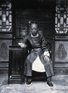 Peking, Pechili province, China: Yi Xin (Prince Gong), 1981 (from a negative of 1869). Creator: John Thomson.