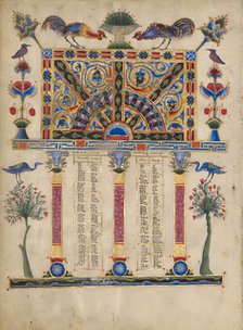 Canon Table Page; Zeyt'un Gospels, 1256. Creator: T'oros Roslin.