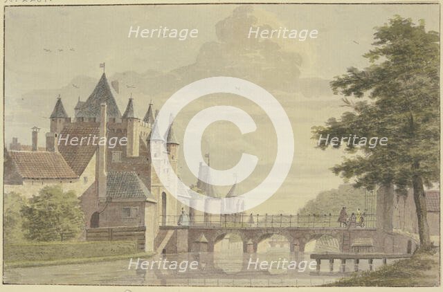 D'groote Hontpoont te Haarlem. Creator: Hendrik de Winter.