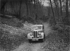 Standard Twelve competing in the Standard Car Owners Club Southern Counties Trial, 1938. Artist: Bill Brunell.