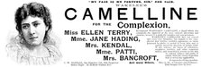 Advertisement for Wakelee's Camelline for the Complexion, 1895. Creator: Unknown.