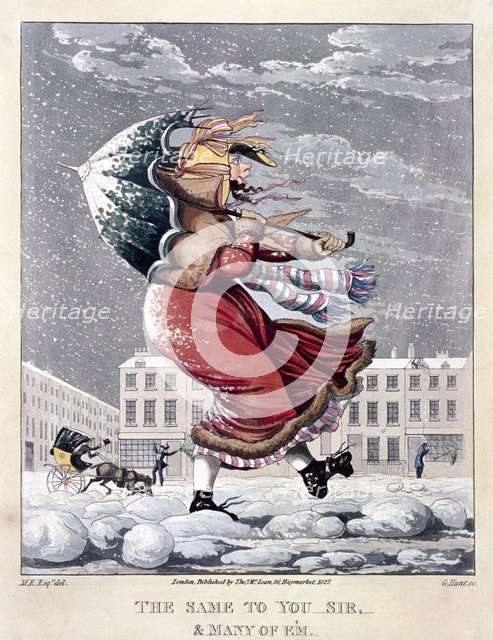 'The same to you sir, and many of 'em', 1827. Artist: George Hunt