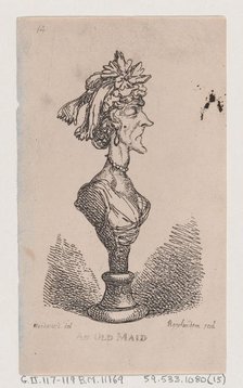 An Old Maid, 1808., 1808. Creator: Thomas Rowlandson.