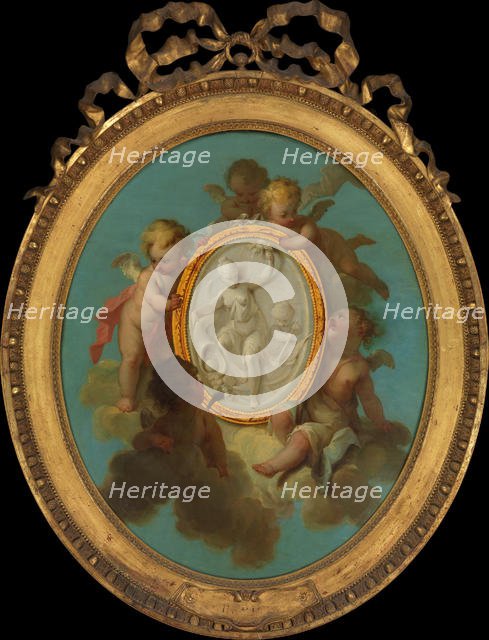 Putti with a Medallion. Creator: Charles Eisen.