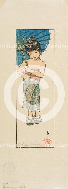 A Summer Girl, 1905. Creator: Helen Hyde.