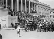Jacob 'General' Coxey Speaking On The Steps of Capitol, 1914. Creator: Harris & Ewing.