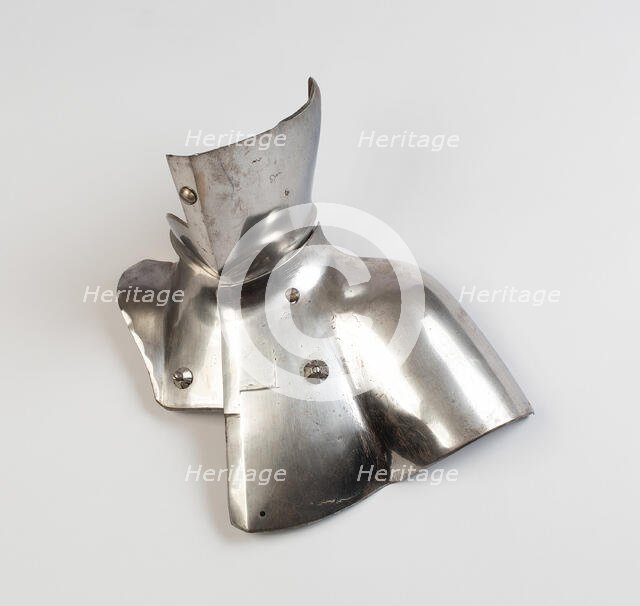 Reinforcing Bevor and Grandguard for the Joust, Augsburg, c. 1560. Creator: Unknown.